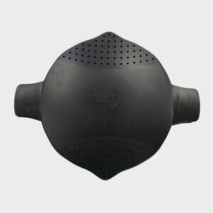 Pampered Chef Black Large 2Qt Micro Cooker Rice Veggie Steamer Strainer